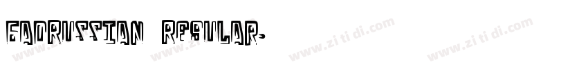 BadRussian Regular字体转换
